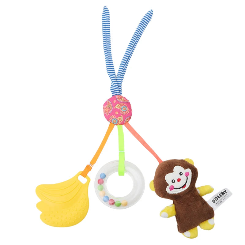 ASWJ Baby Rattles Bell Toy - Stroller & Crib Hanging Teether