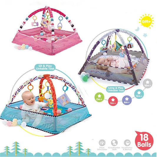 Baby Fitness Frame & Crawling Mat (0-18M) - Tiny and Furry