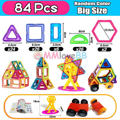 Big Size Magnetic Blocks for Kids - STEM Building Toys