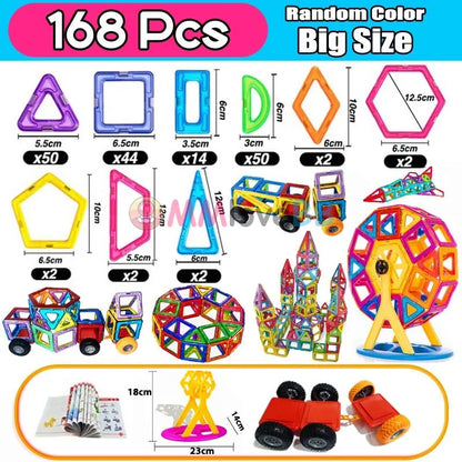 Big Size Magnetic Blocks for Kids - STEM Building Toys