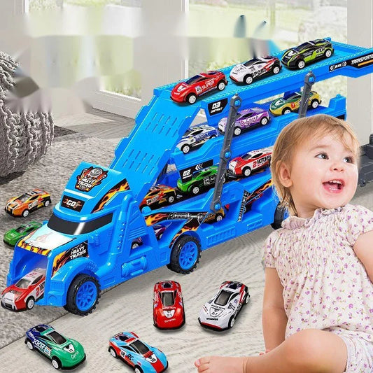 Large Kid Truck Deformation Racing Track Toy