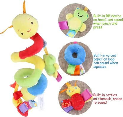 Baby Crib Hanging Rattles - Stroller & Car Seat Spiral Toy