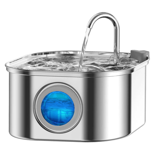 3.2L Stainless Steel Pet Water Fountain for Cats & Dogs