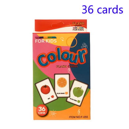 Children Cognition Cards - Body Parts, Animals, Fruits Flashcards