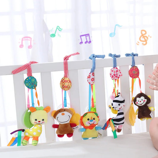 ASWJ Baby Rattles Bell Toy - Stroller & Crib Hanging Teether
