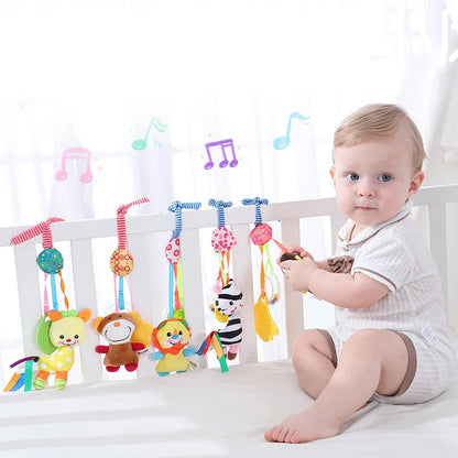 ASWJ Baby Rattles Bell Toy - Stroller & Crib Hanging Teether