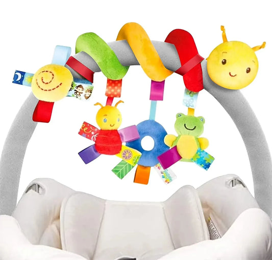 Baby Crib Hanging Rattles - Stroller & Car Seat Spiral Toy