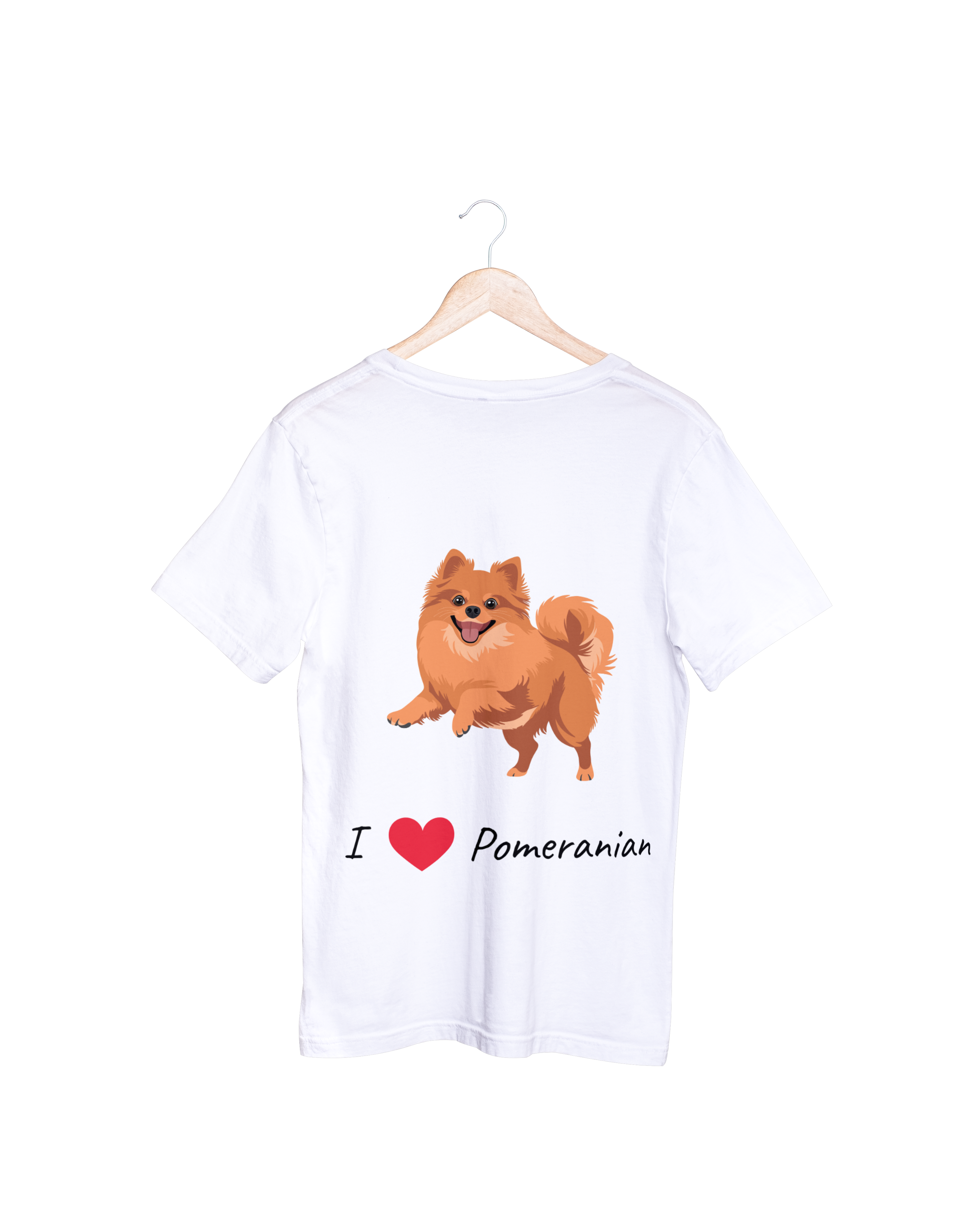 「I ♥ Pomeranian」T-shirt