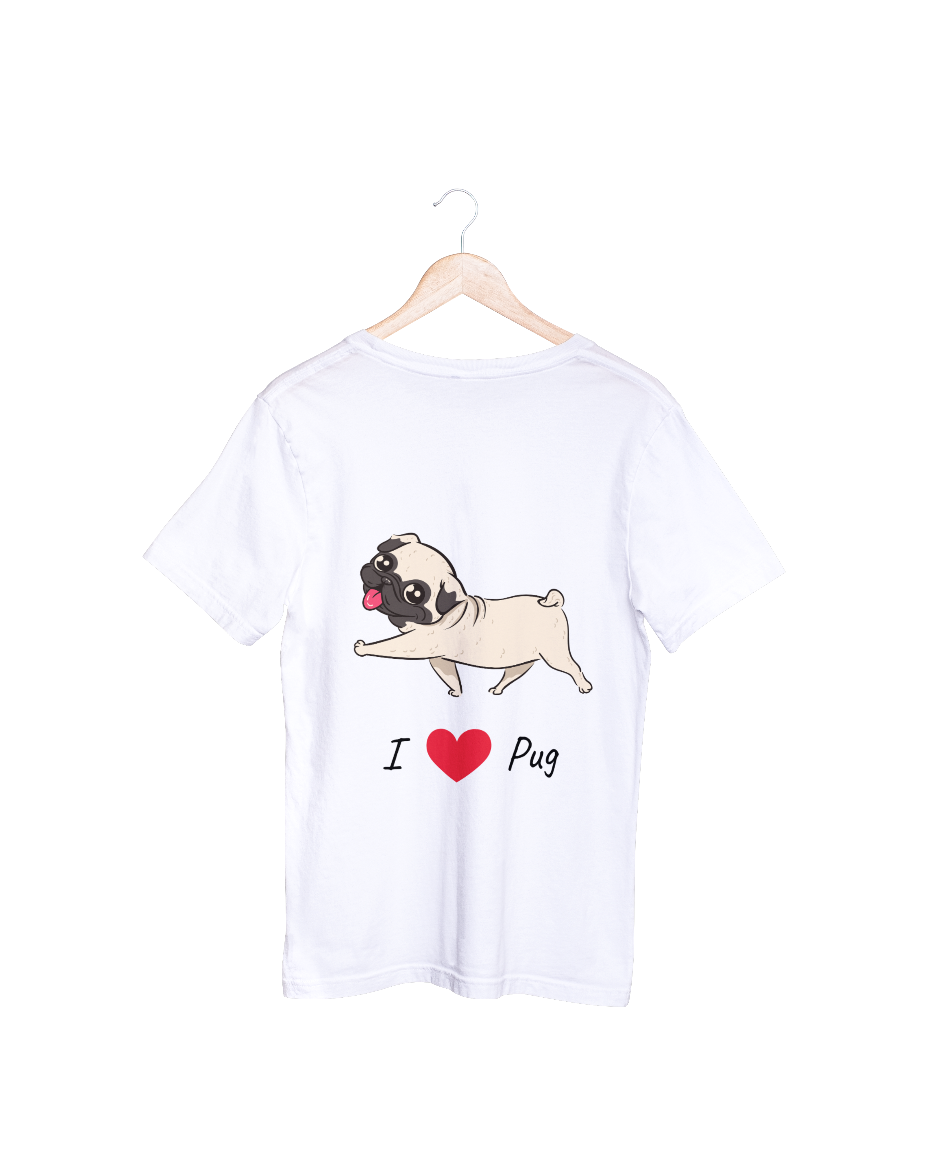 「I ♥ Pug」T-shirt