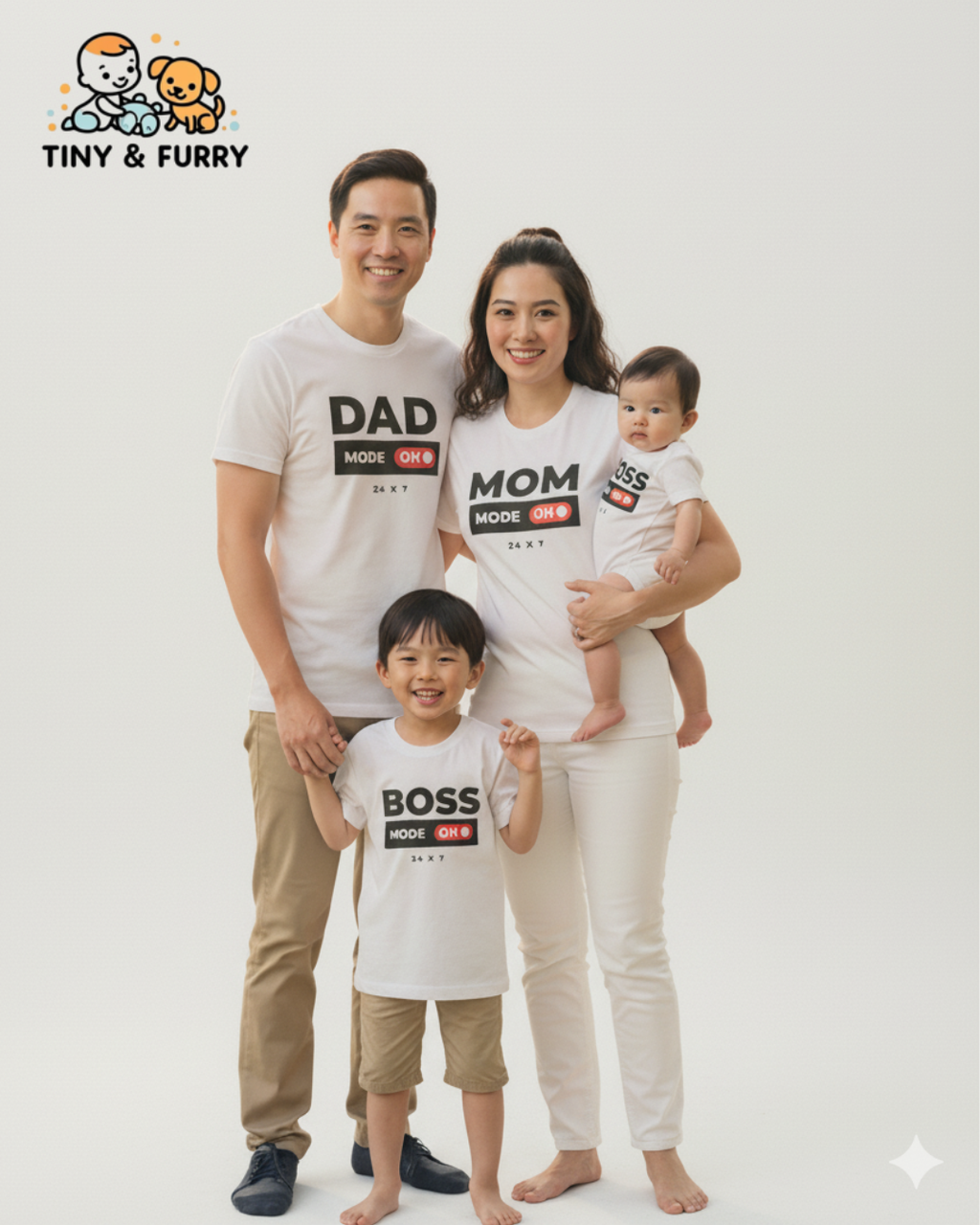 「Dad Mode On」24 x 7 親子裝