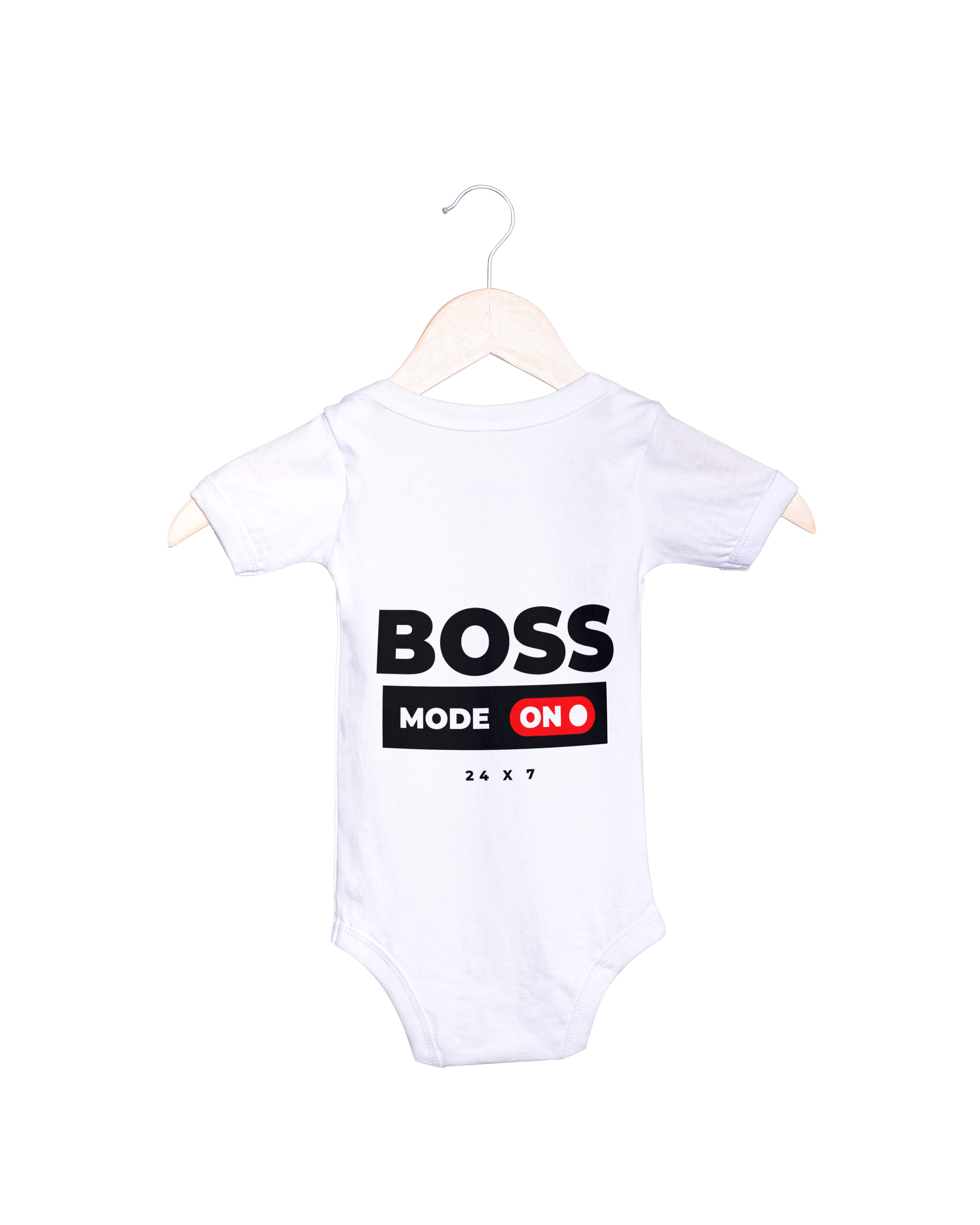 「Boss Mode On」24 x 7 親子裝 (嬰兒連身衣)